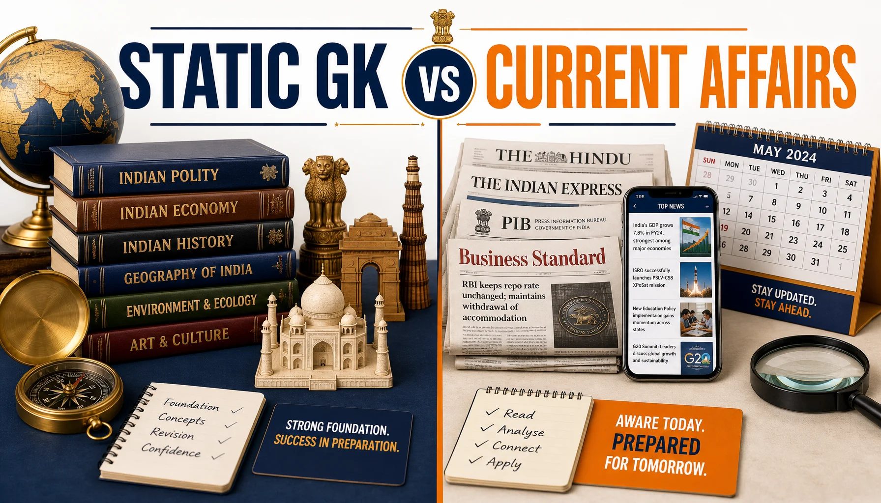 Static GK vs Current Affairs: What to Study First for Competitive Exams